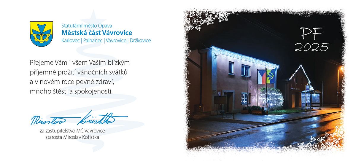 vavrovice pf2025 | Statutární město Opava