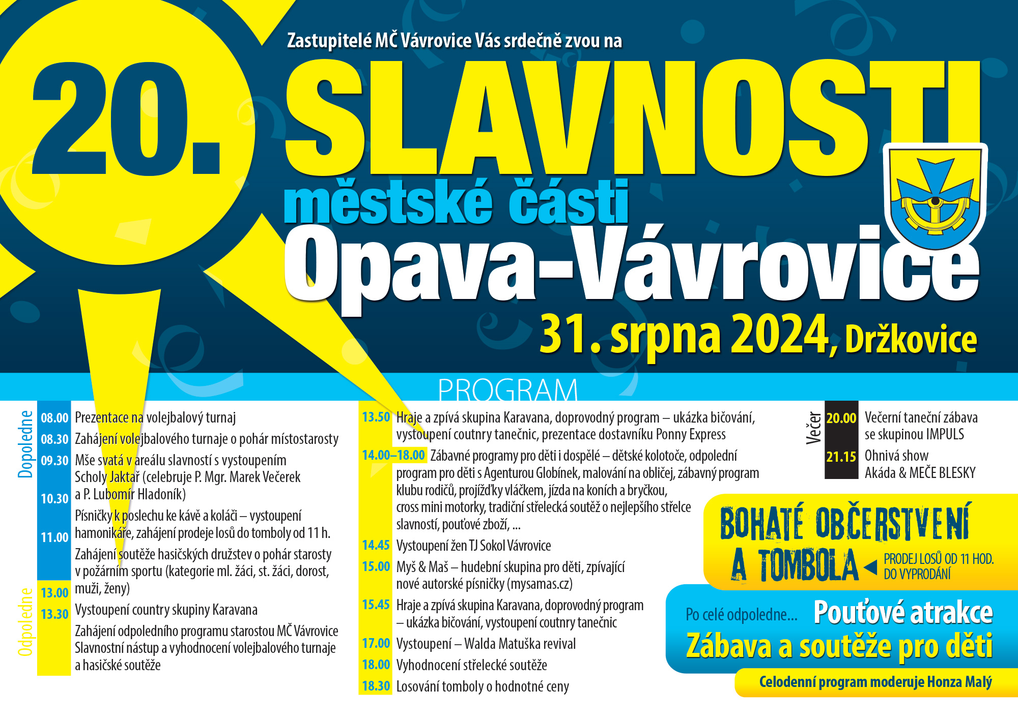 vavrovice plakat slavnosti2024 programok | Statutární město Opava