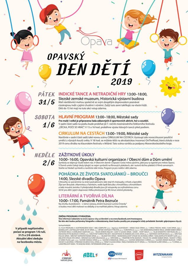 2019 06 plakat den deti | Statutární město Opava