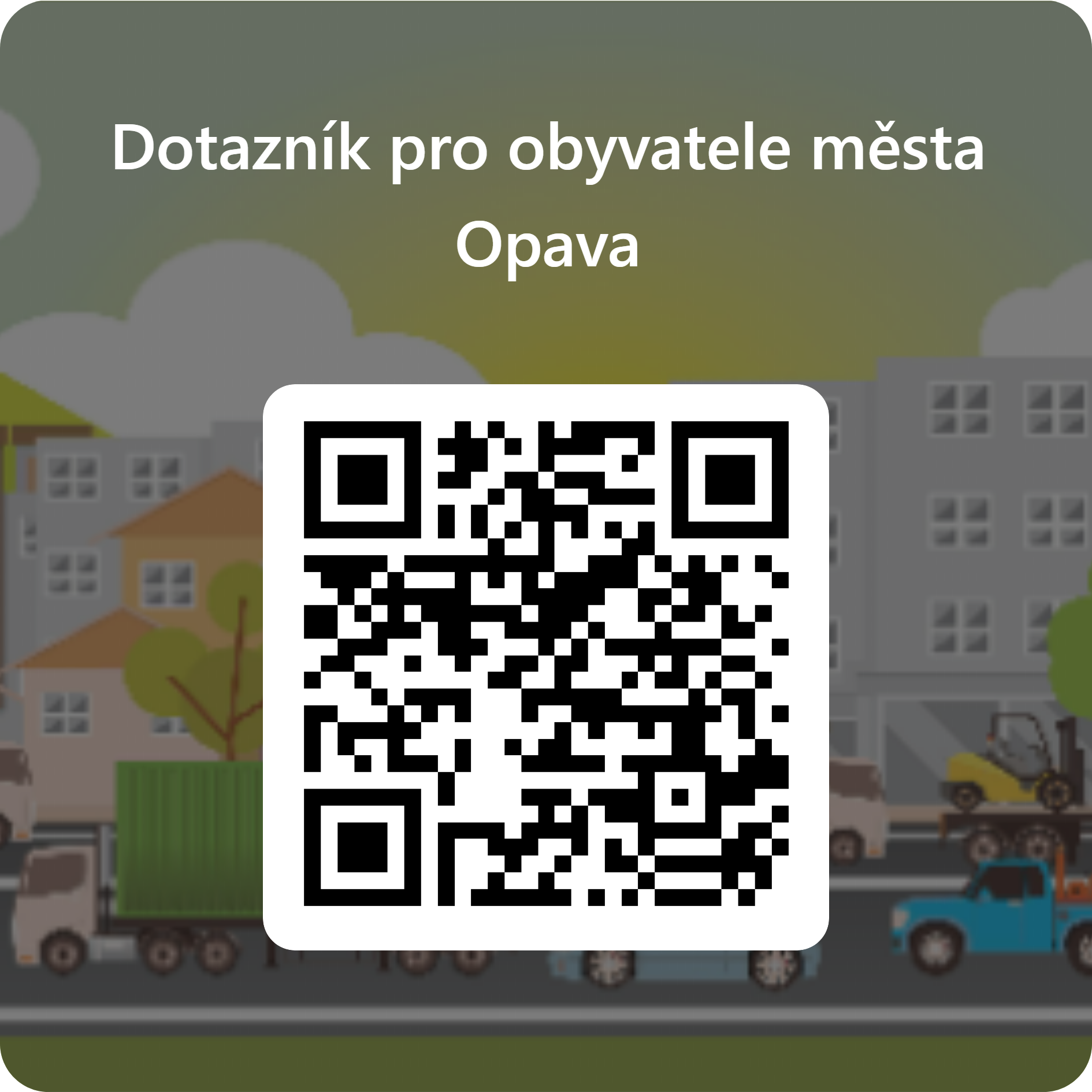 qr kod dotaznik pro obyvatele mesta opava | Statutární město Opava