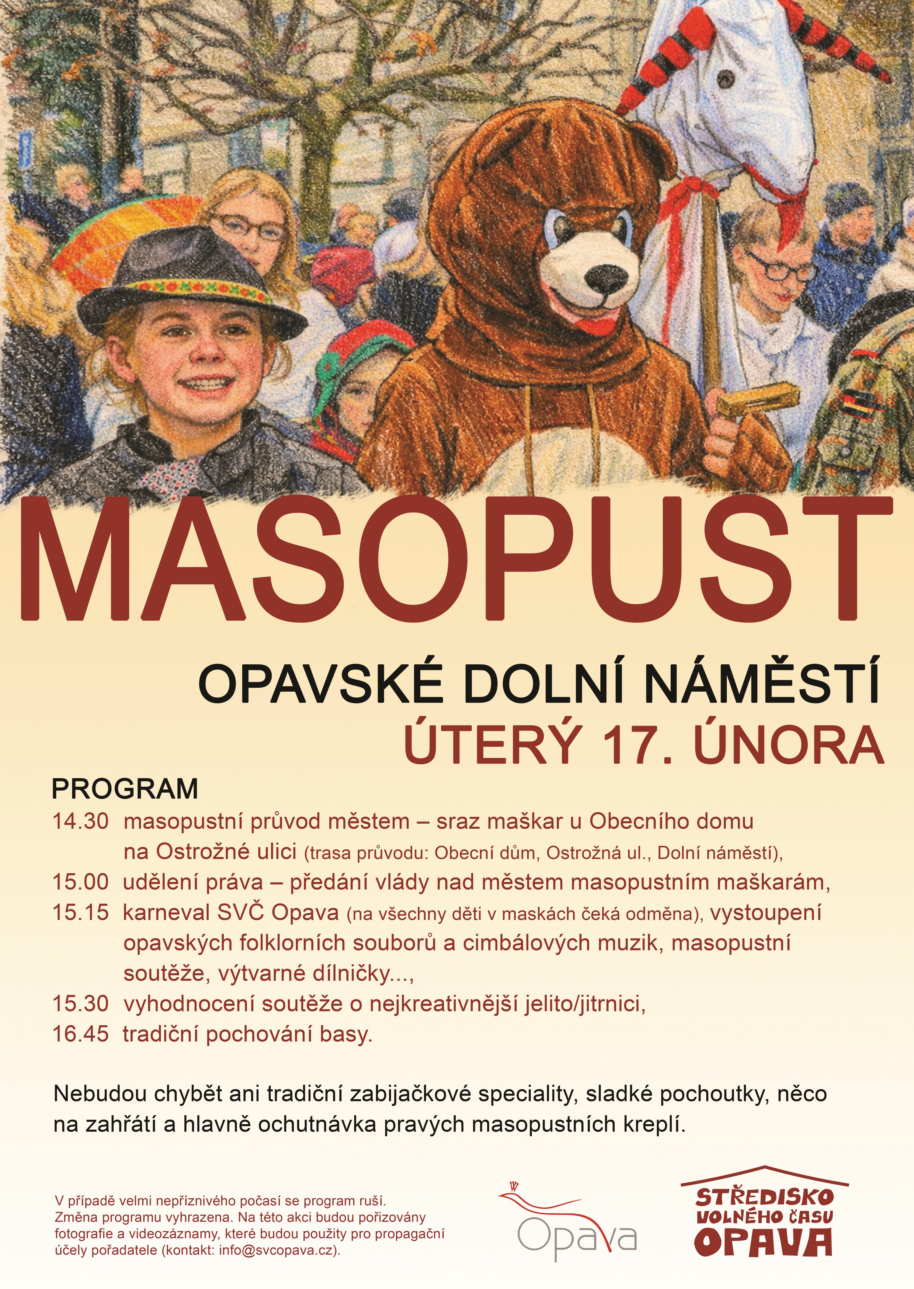 masopust2026 tisk a3 | Statutární město Opava