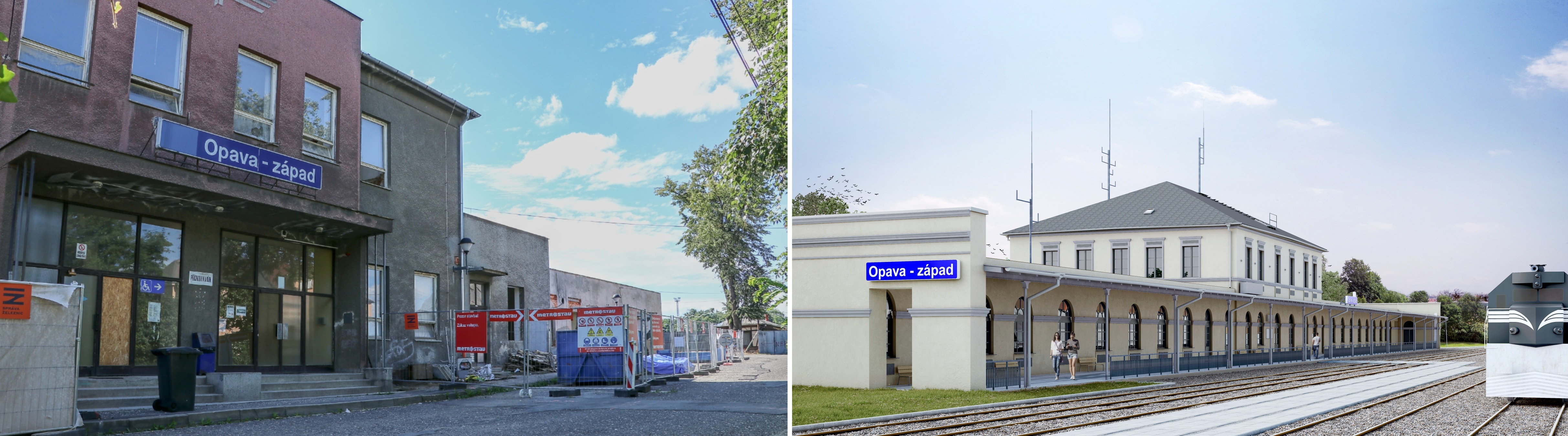 zapadni nadrazi srovnani | Statutární město Opava