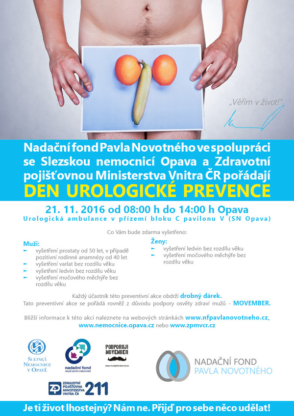 den urologicke prevence 0 | Statutární město Opava