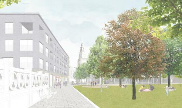 mini rearchitekti opava slezanka 15 pruohled podeul zaupadniu strany trziniuho naumeistiu na hlausku | Statutární město Opava