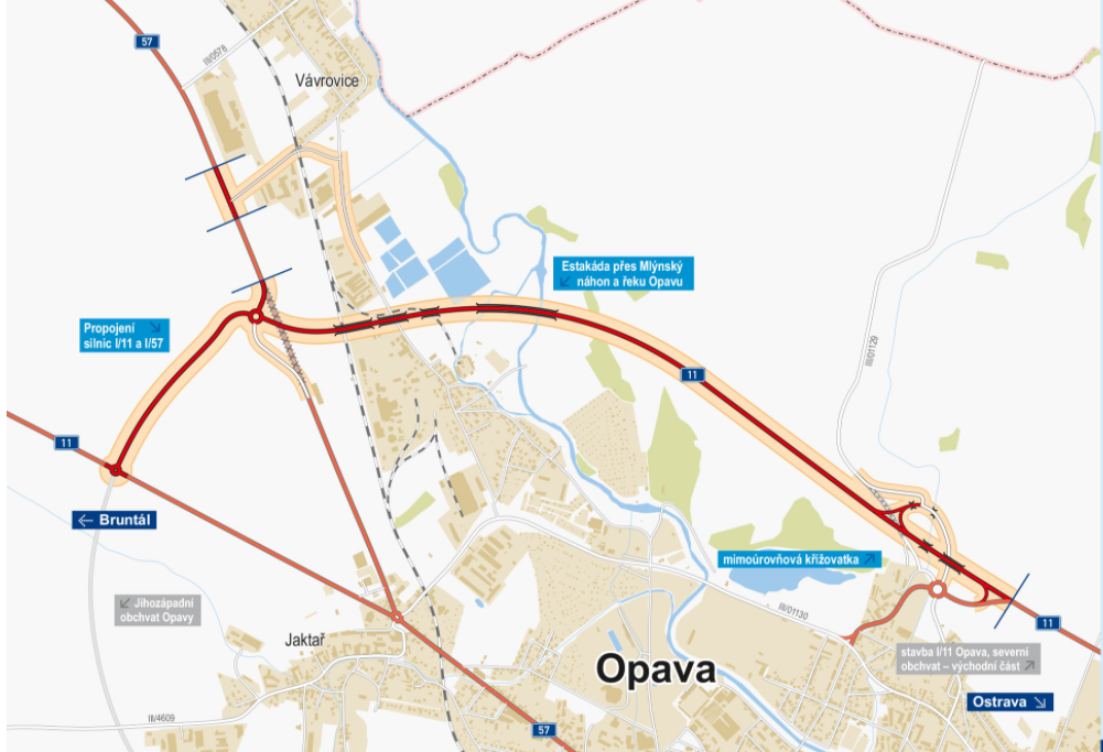 obchvat | Statutární město Opava