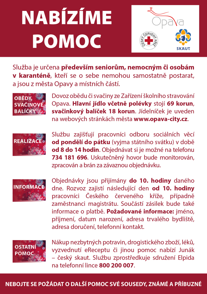 obedy kovid2 a5 | Statutární město Opava