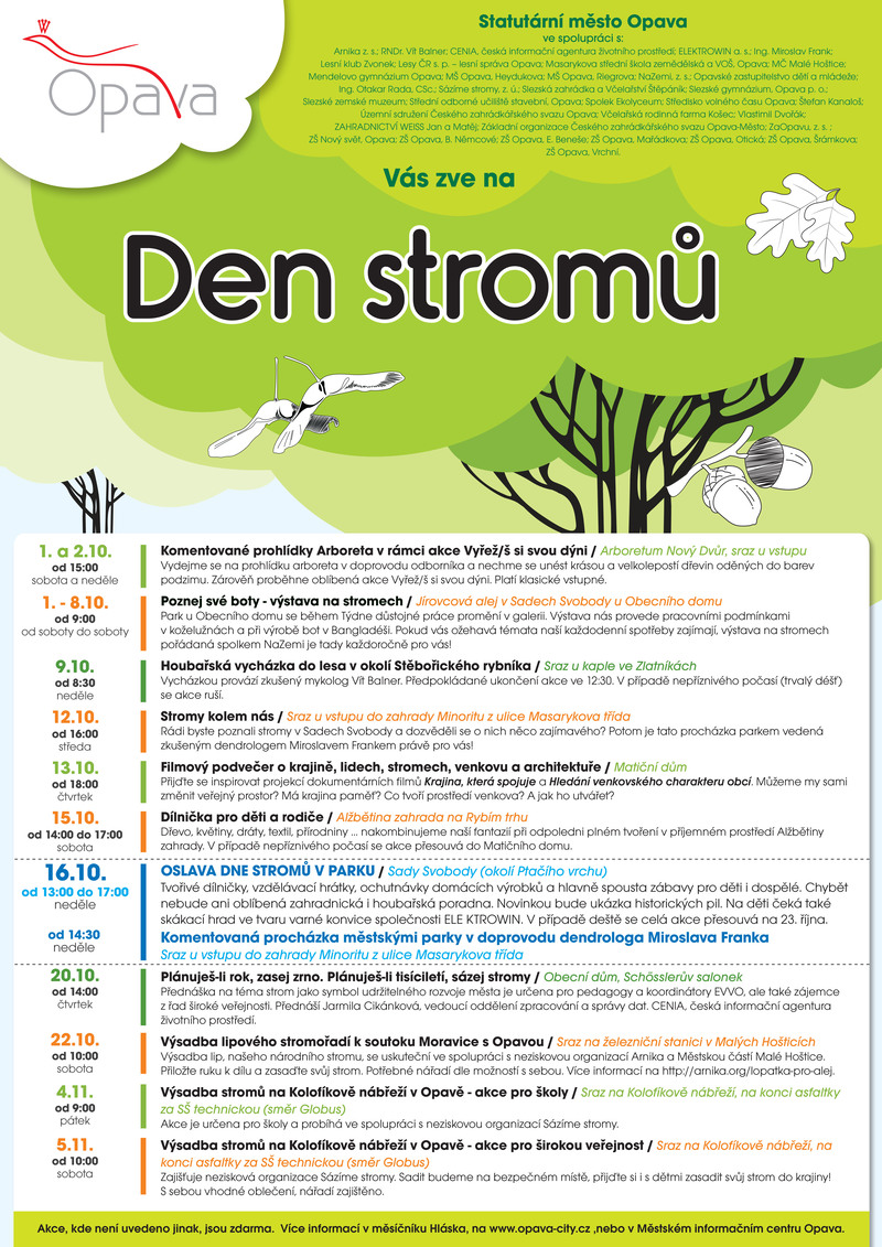 a2 plakat den stromu 2016 | Statutární město Opava