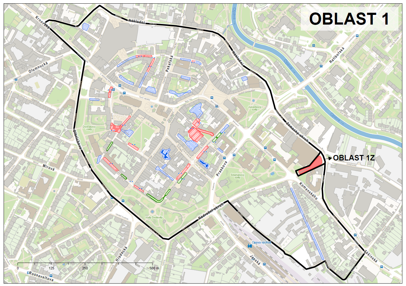 mapa oblasti | Statutární město Opava
