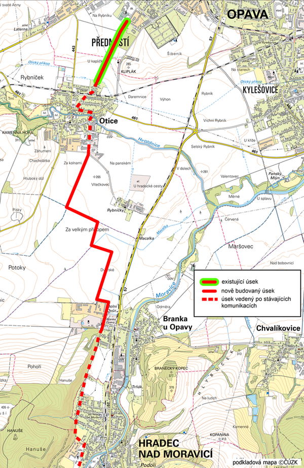 mapa | Statutární město Opava