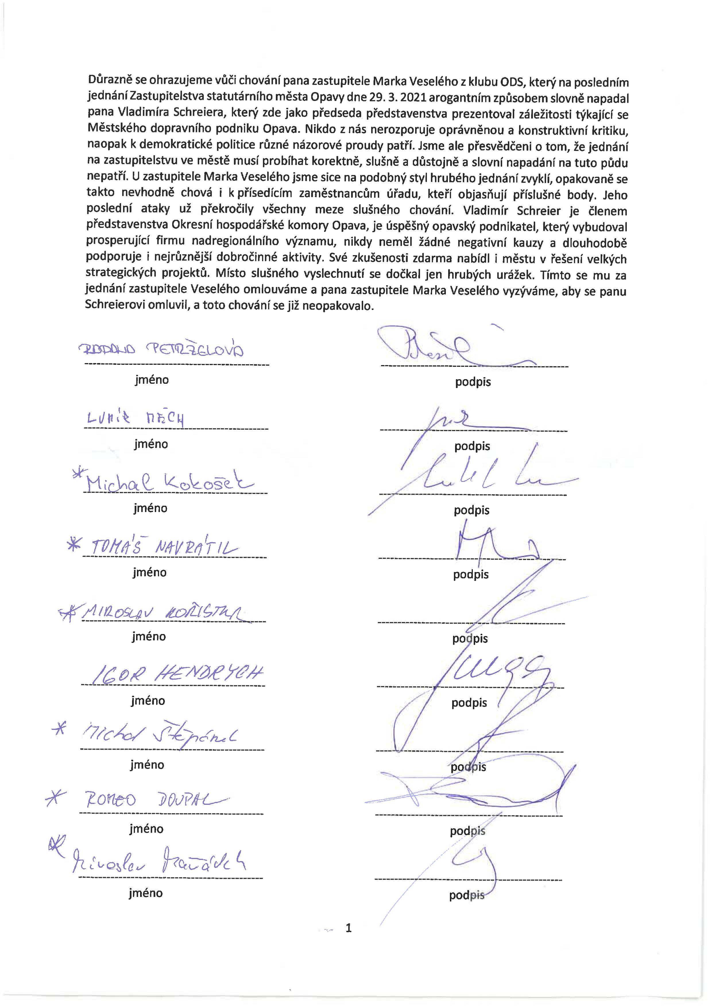 prohlaseni zastupitelu 1 | Statutární město Opava