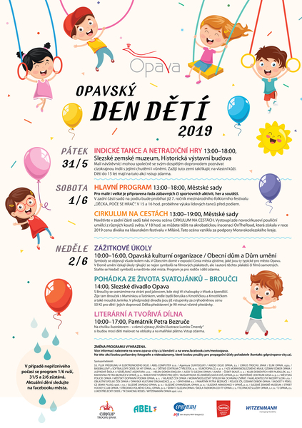 plakat den deti 2019 | Statutární město Opava