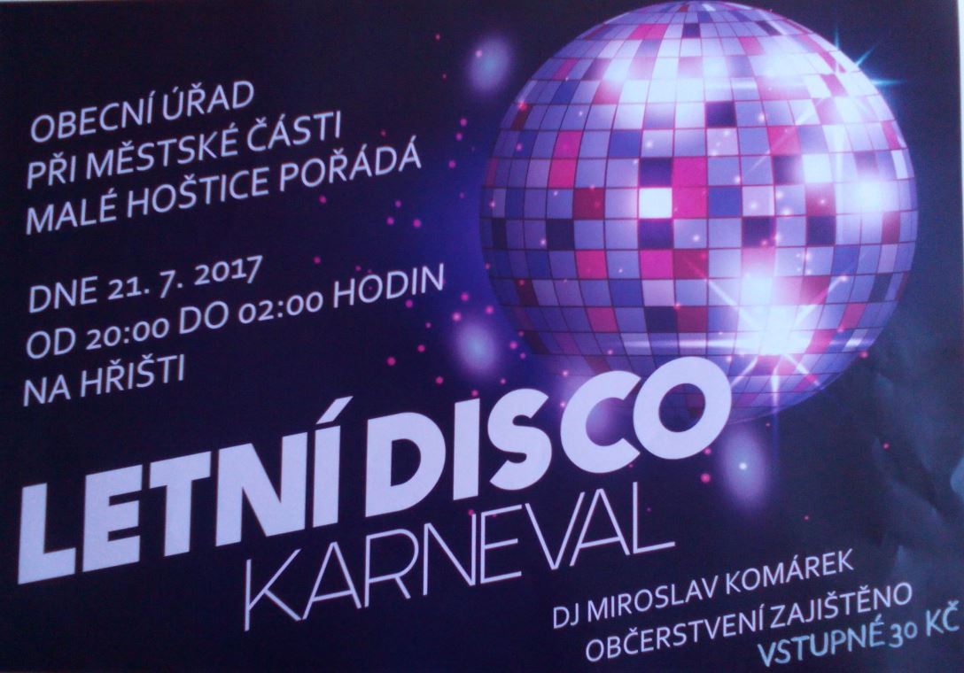 plakat letni disco | Statutární město Opava