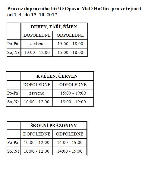 provoz dopravniho hriste 0 | Statutární město Opava