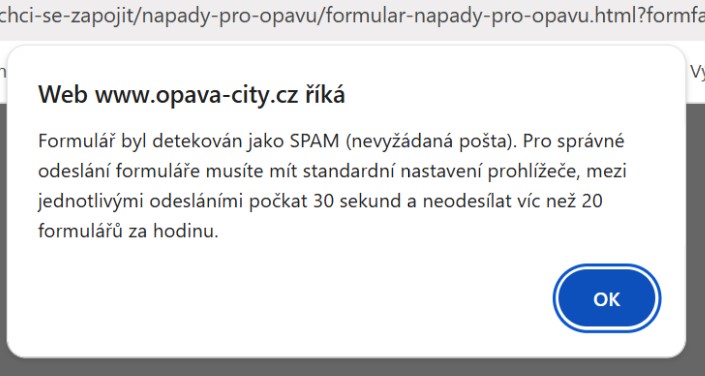 chybova hlaska napady pro opavu | Statutární město Opava